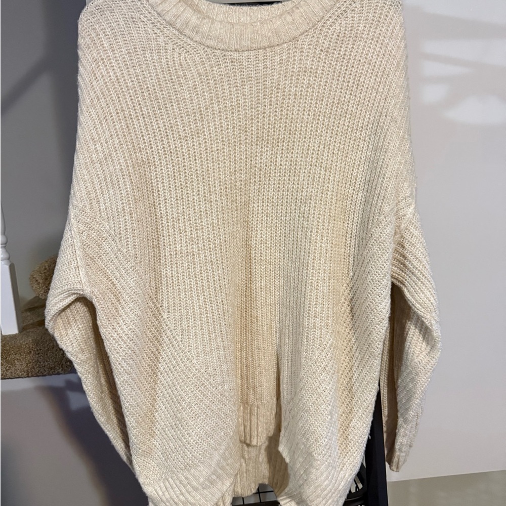 American Eagle Outfitters Cream Sweater